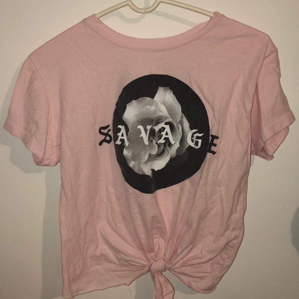 “Savage” Crop Top